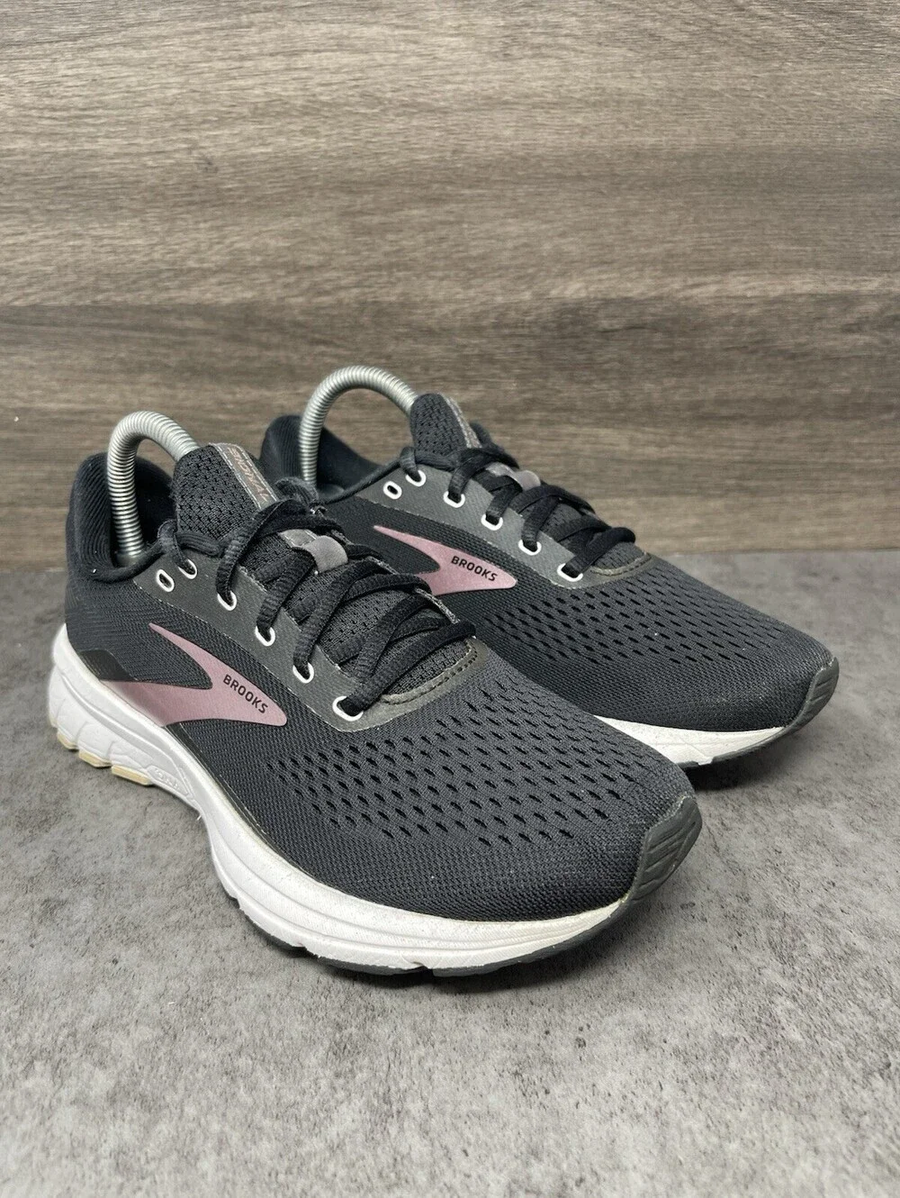 Brooks Signal 3 Black Pink Size 8 Womens Running Walking Athletic Shoes Sneakers